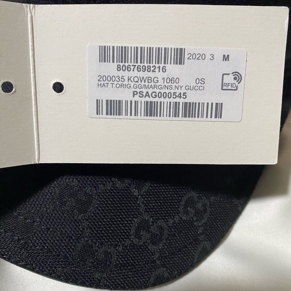 ORIGINAL GG CANVAS BASEBALL HAT WITH WEB BRAND NEW - Picture 7 of 7